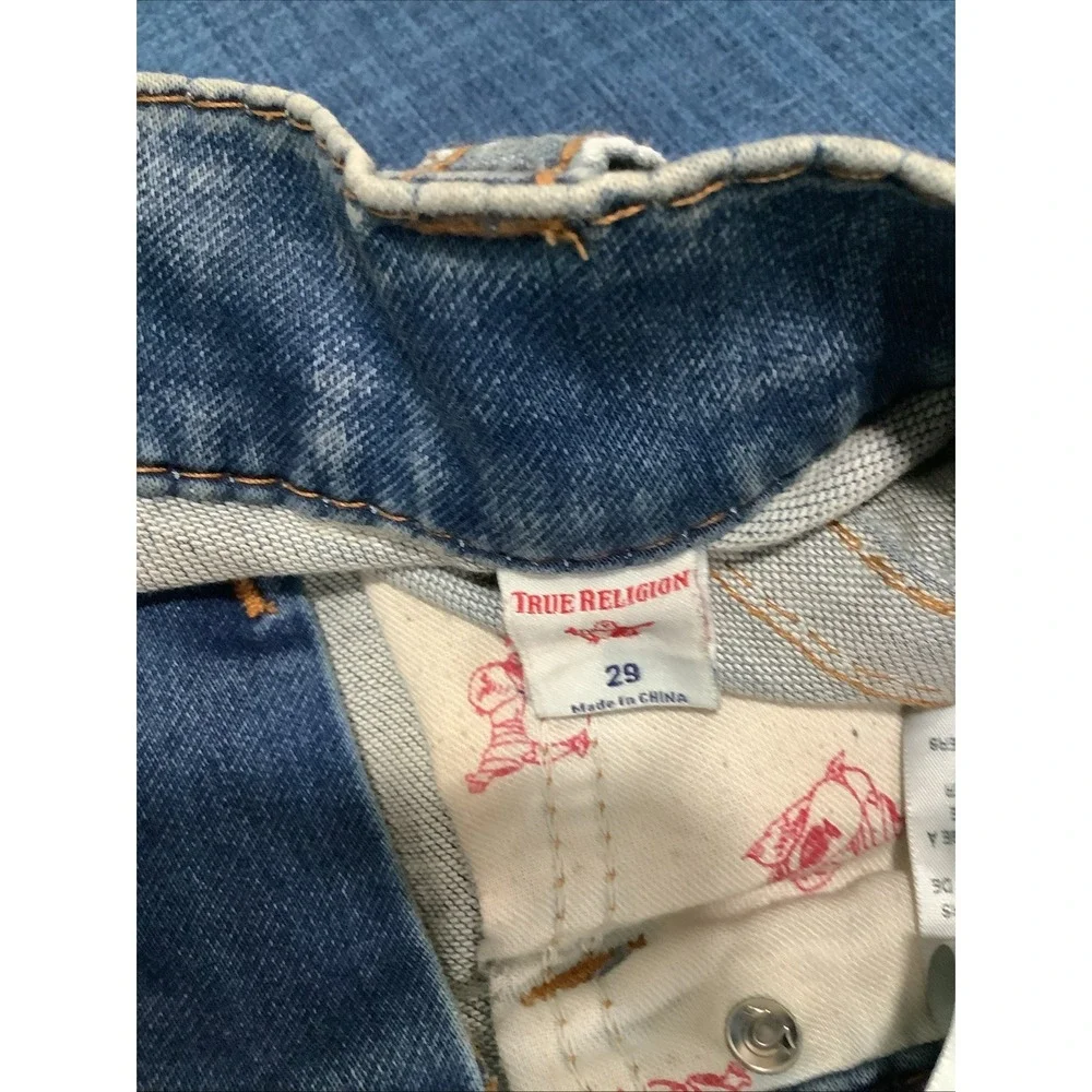True Religion Rocco Relaxed Skinny Men Light-Medium Wash   Jeans Size 29